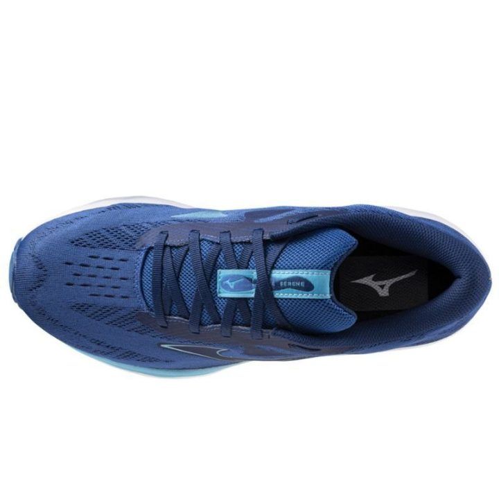 Vyriški žemo profilio bėgimo bateliai Mizuno Wave Serene, mėlyni