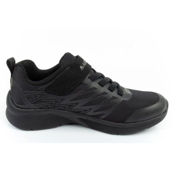 Vaikiški sportbačiai su lipuku Skechers Texlor, juodi