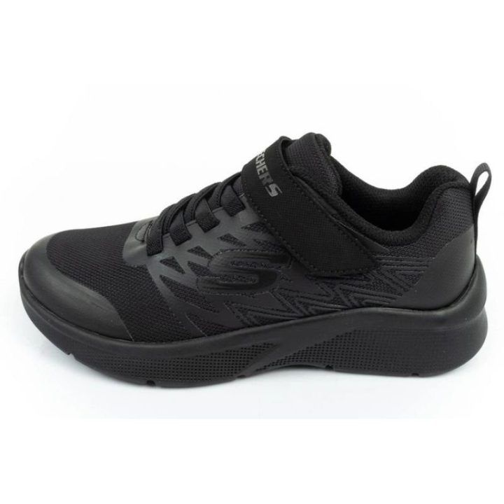 Vaikiški sportbačiai su lipuku Skechers Texlor, juodi
