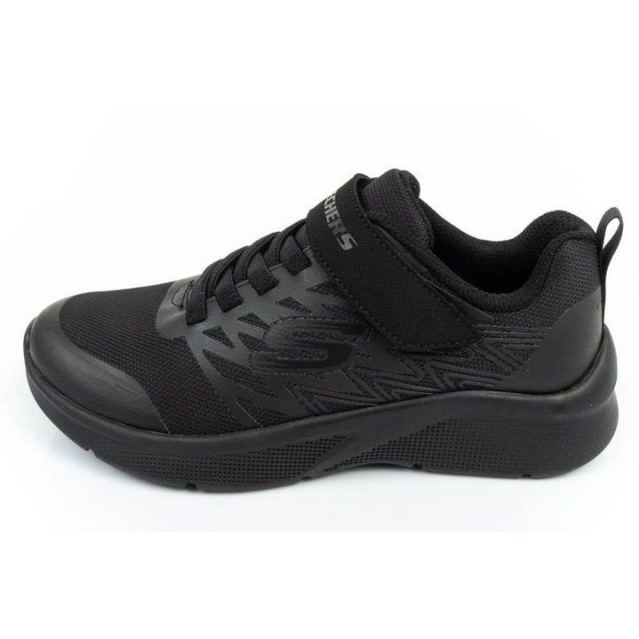 Vaikiški sportbačiai su lipuku Skechers Texlor, juodi