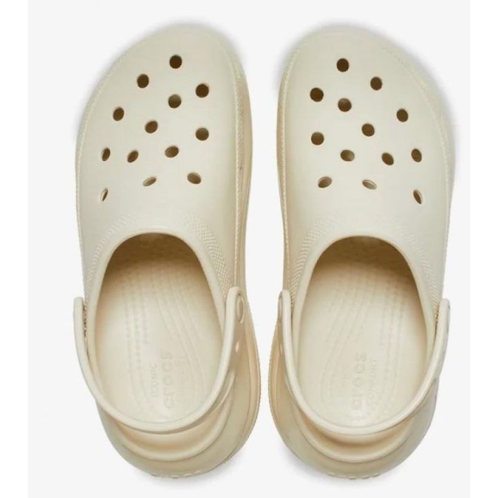 Uniseks klumpės su platforma Crocs Mega Crush, smėlio