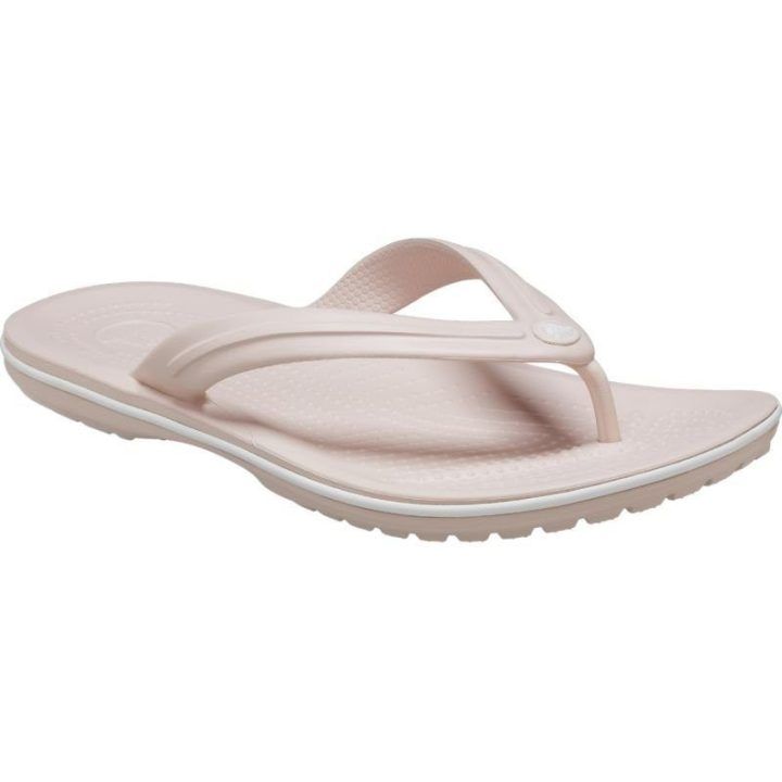 Moteriškos šlepetės per pirštą Crocs Crocband Flip, pastelinės rožinės