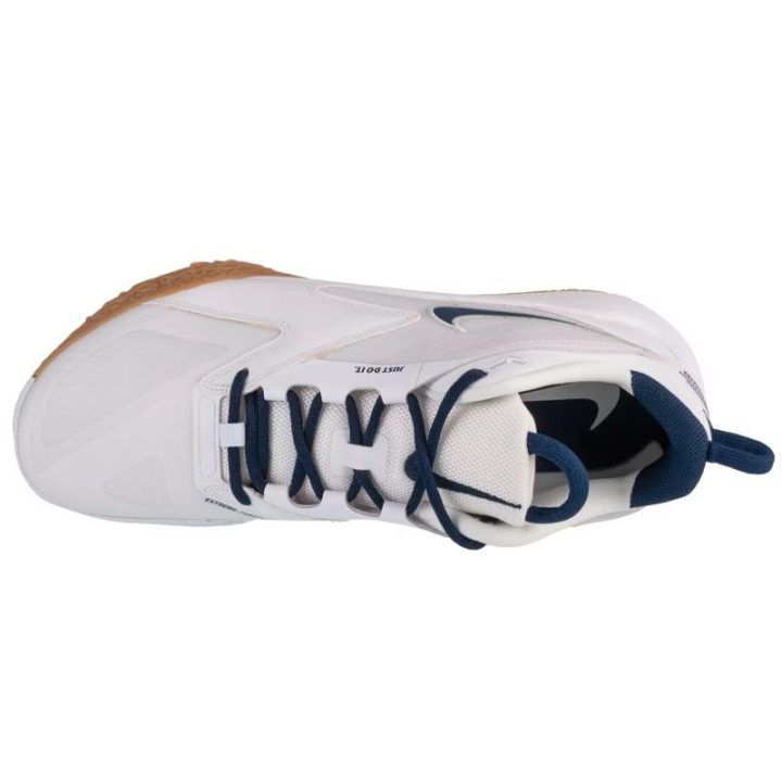 Vyriški žemo profilio tinklinio bateliai Nike Air Zoom HyperAce 3, balti