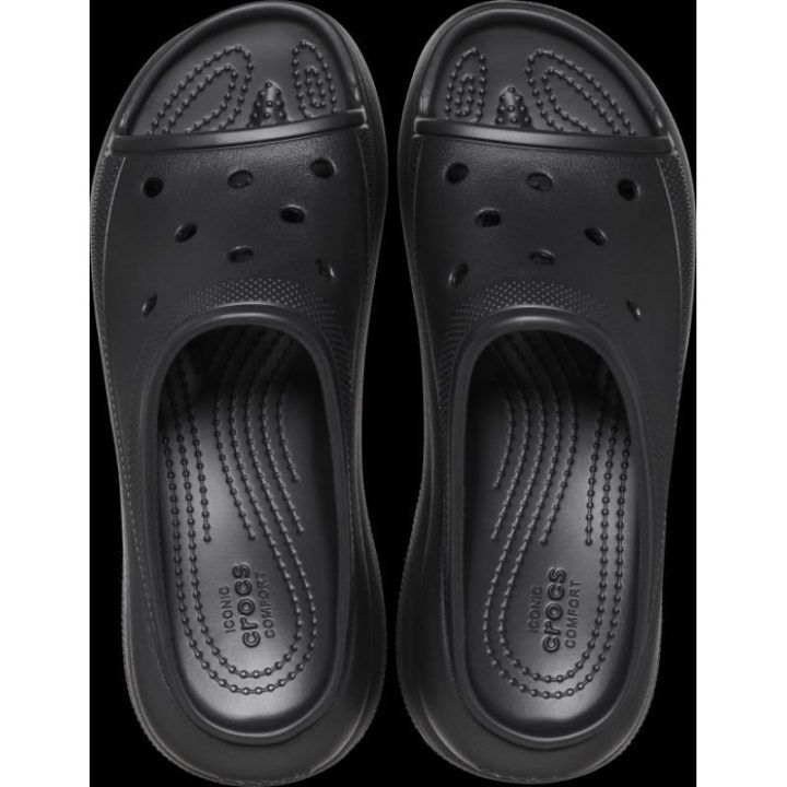 Moteriškos šlepetės Crocs Crush Slide, juodos