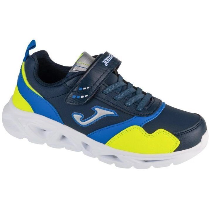 Vaikiški sportbačiai su lipukais Joma Star 2403, tamsiai mėlyni