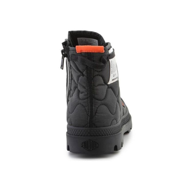 Dygsniuoti auliniai batai Palladium Pampa Re-Quilted, juodi