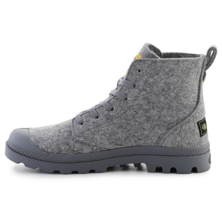 Vyriški merino vilnos auliniai batai Palladium Pampa Hi Merino, pilki