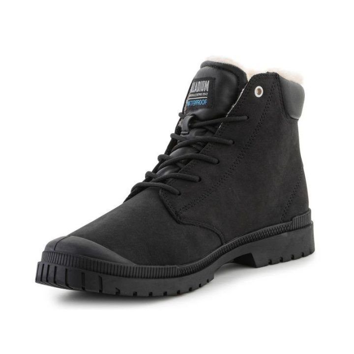 Moteriški ir vyriški auliniai batai Palladium SP20 Cuff Leather Waterproof WL, juodi