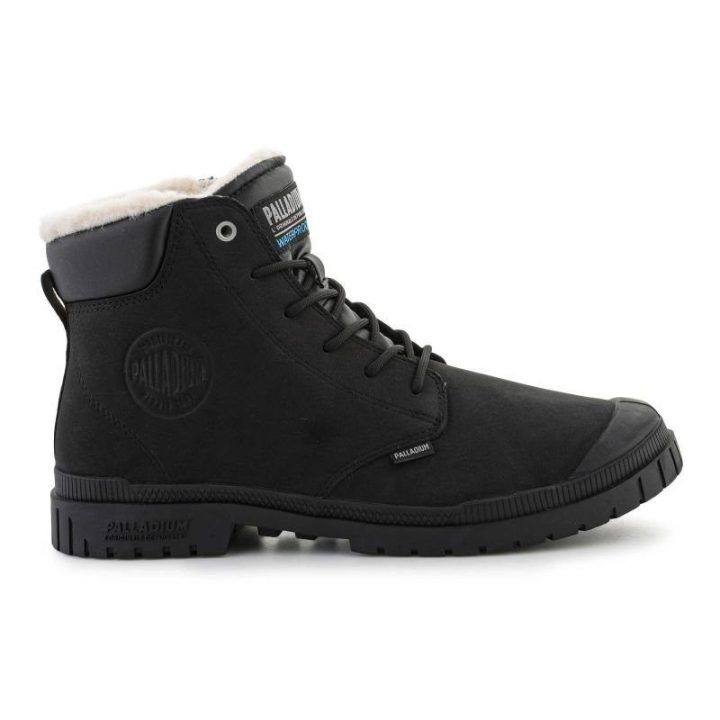 Moteriški ir vyriški auliniai batai Palladium SP20 Cuff Leather Waterproof WL, juodi