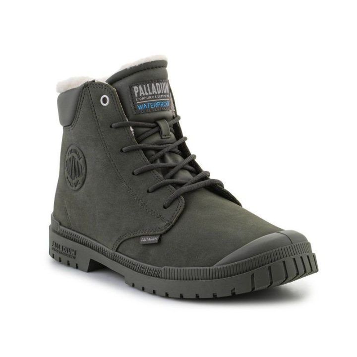 Odiniai aukšti batai Palladium SP20 Cuff, žali