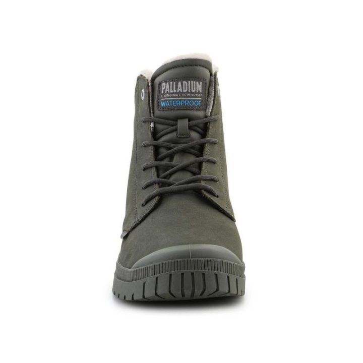 Odiniai aukšti batai Palladium SP20 Cuff, žali