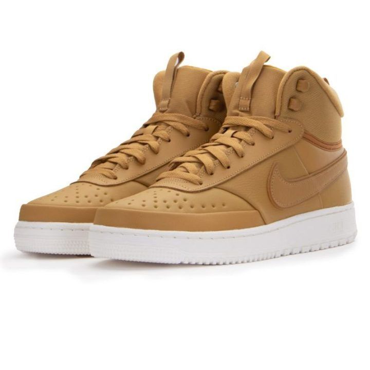 Vyriški sportbačiai aukštu auliuku Nike Court Vision Mid, rudi