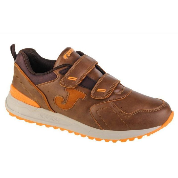 Vaikiški žemo profilio batai su lipukais Joma 800, rudi