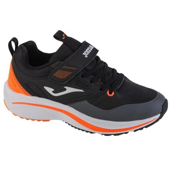 Vaikiški sportbačiai su lipukais Joma Ferro 2201, juodi