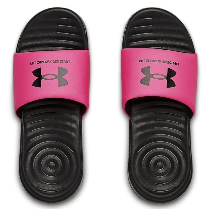 Šlepetės mergaitėms Under Armour Ansa Fix SL, rožinės