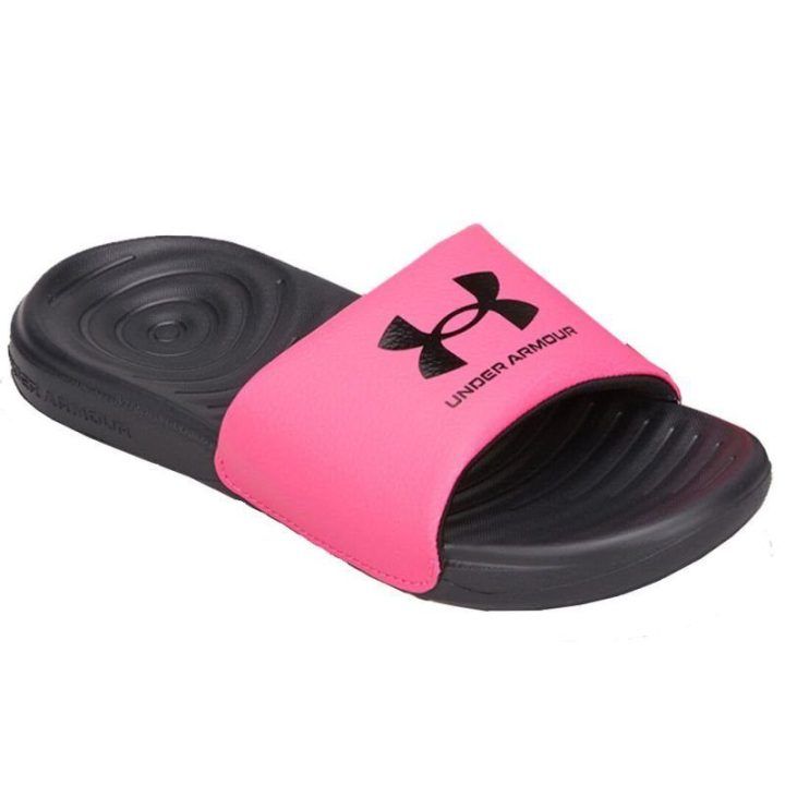 Šlepetės mergaitėms Under Armour Ansa Fix SL, rožinės