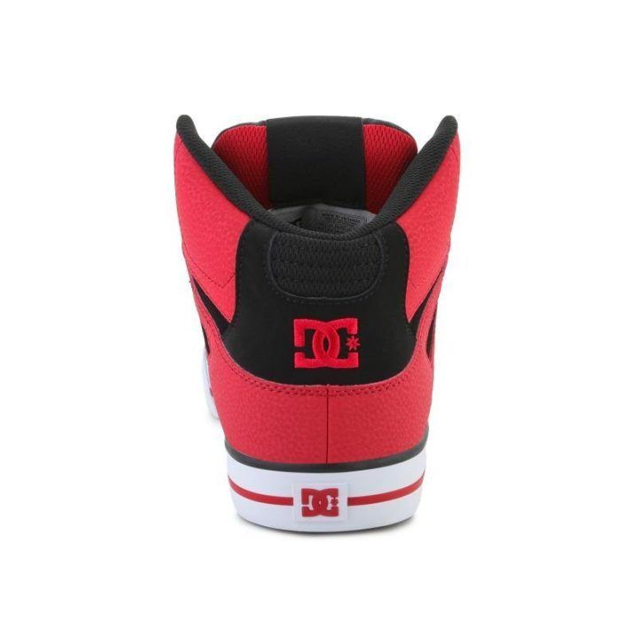 Vyriški sportbačiai aukštu auliuku DC Pure High Top, juodi ir raudoni