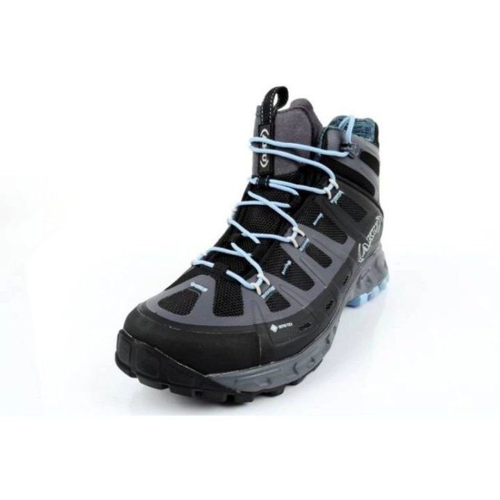 Moteriški žygio batai vidutiniu aulu AKU Selvatica GTX, juodi