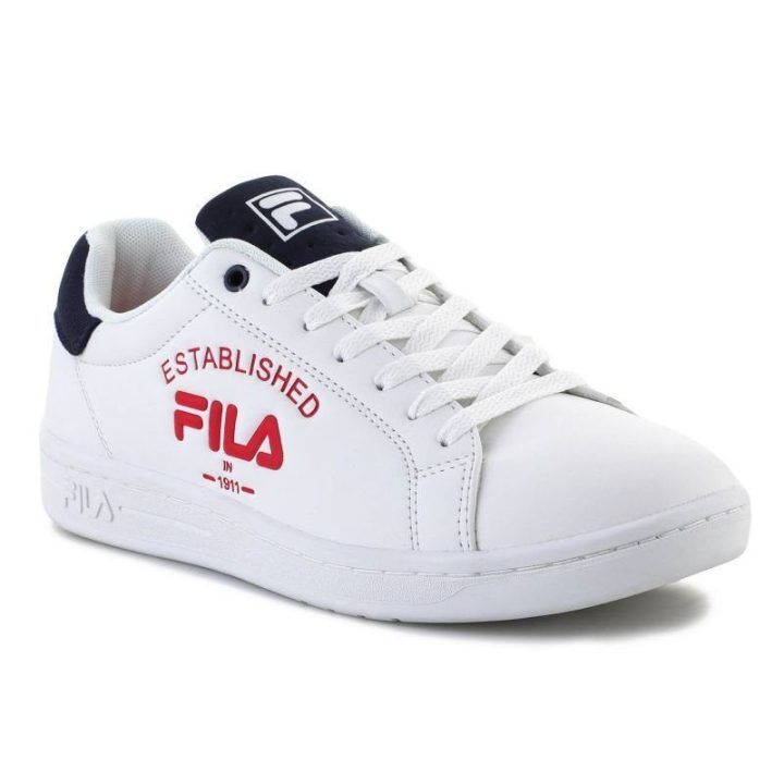 Vyriški žemo profilio sportbačiai FILA Crosscourt 2 NT Logo, balti