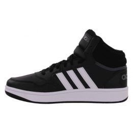 Vaikiški sportbačiai aukštu auliuku adidas Hoops Mid 3.0, juodi