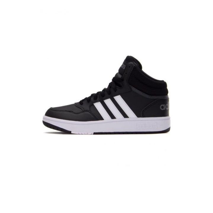 Vaikiški sportbačiai aukštu auliuku adidas Hoops Mid 3.0, juodi