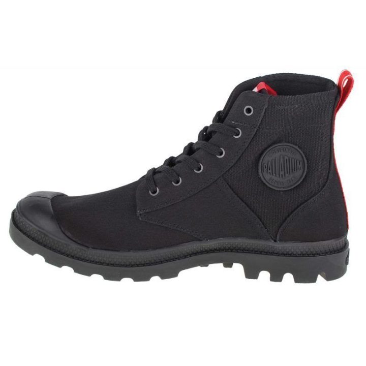 Uniseks sportbačiai aukštu auliuku Palladium Pampa Hi Army, juodi