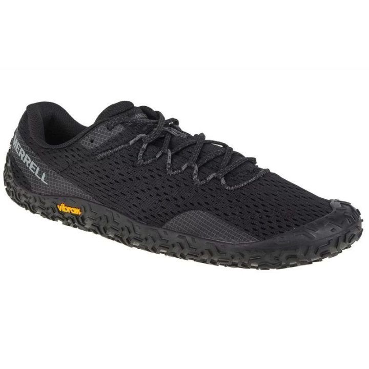 Vyriški žemo profilio bėgimo bateliai Merrell Vapor Glove 6, juodi