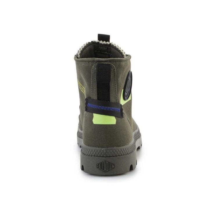 Uniseks sportbačiai aukštu auliuku Palladium Pampa HI Re-Craft, žali