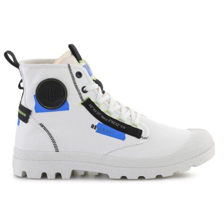 Uniseks aukšti sportbačiai Palladium Pampa HI Re-Craft, balti