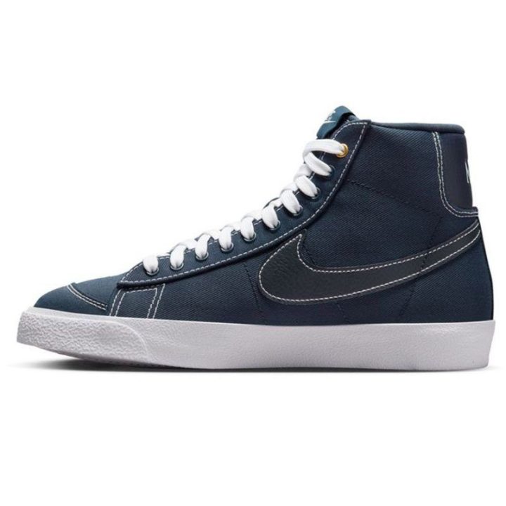 Vyriški aukšti sportbačiai Nike Blazer Mid '77 Canvas, tamsiai mėlyni