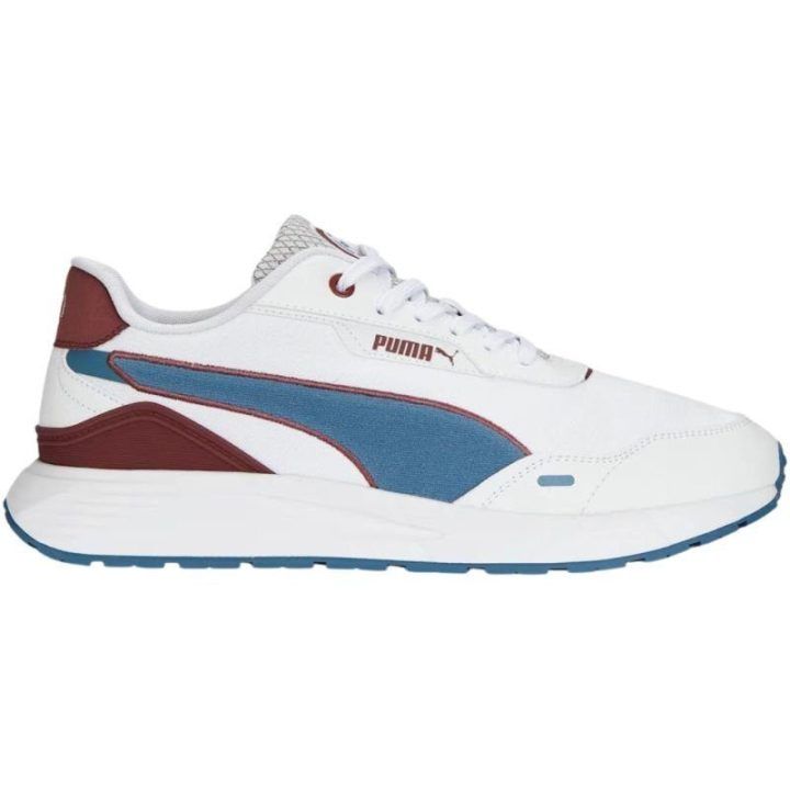 Moteriški sportbačiai Puma Runtamed Plus, balti ir mėlyni