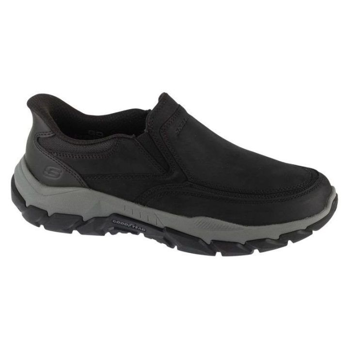 Įspiriami sportbačiai Skechers Slip-Ins: Santoro - Archaic, juodi