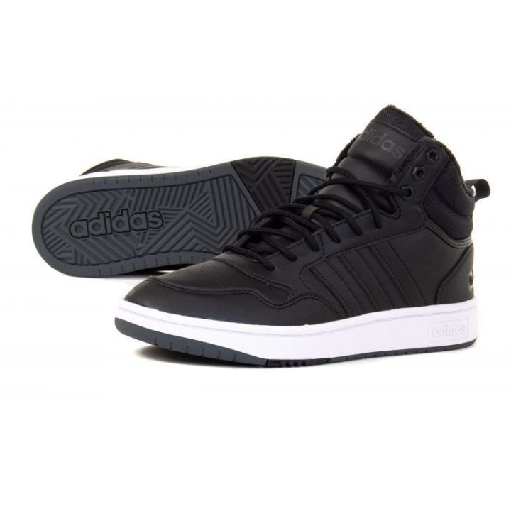 Vyriški žieminiai sportbačiai adidas Hoops 3.0, juodi