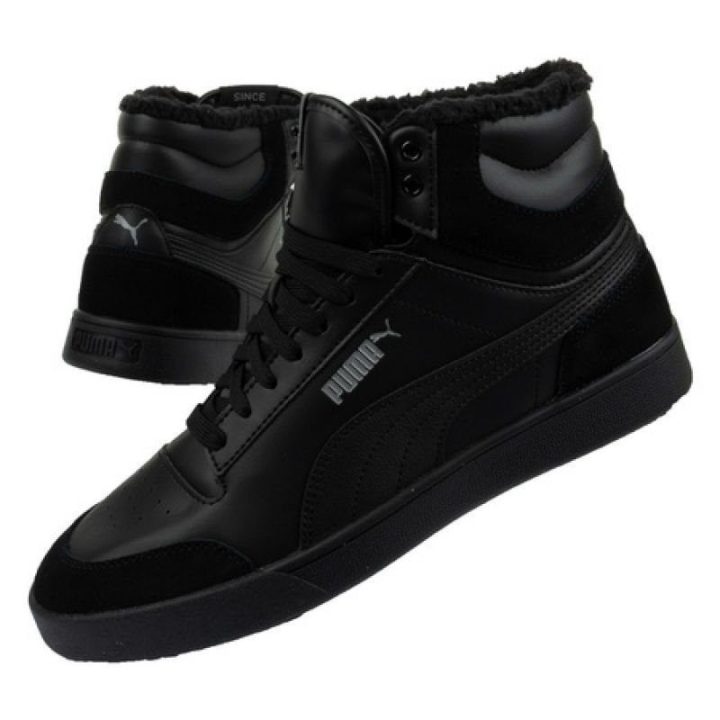 Vyriški pašiltinti sportbačiai Puma Shuffle Mid, juodi