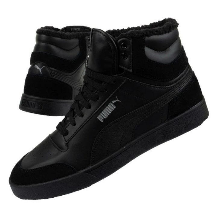 Vyriški pašiltinti sportbačiai Puma Shuffle Mid, juodi