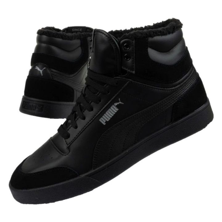 Vyriški pašiltinti sportbačiai Puma Shuffle Mid, juodi