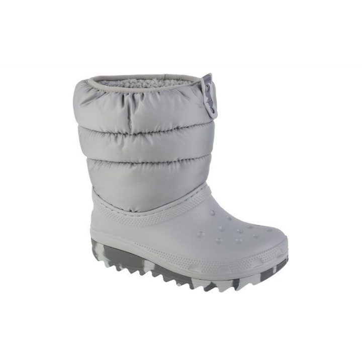 Vaikiški sniego batai Crocs Classic Neo Puff, pilki