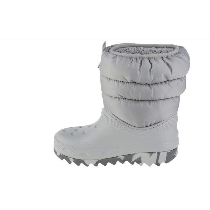 Vaikiški sniego batai Crocs Classic Neo Puff, pilki