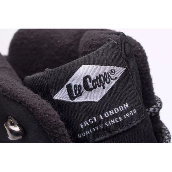 Vyriški auliniai batai su raišteliais Lee Cooper, juodi