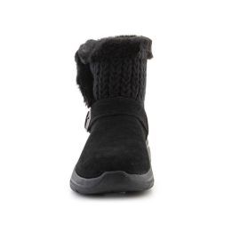 Moteriški zomšiniai auliniai batai Skechers Go Walk Arch Fit, juodi
