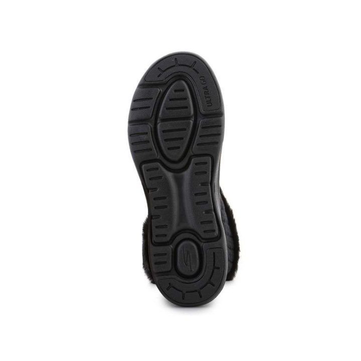 Moteriški zomšiniai auliniai batai Skechers Go Walk Arch Fit, juodi