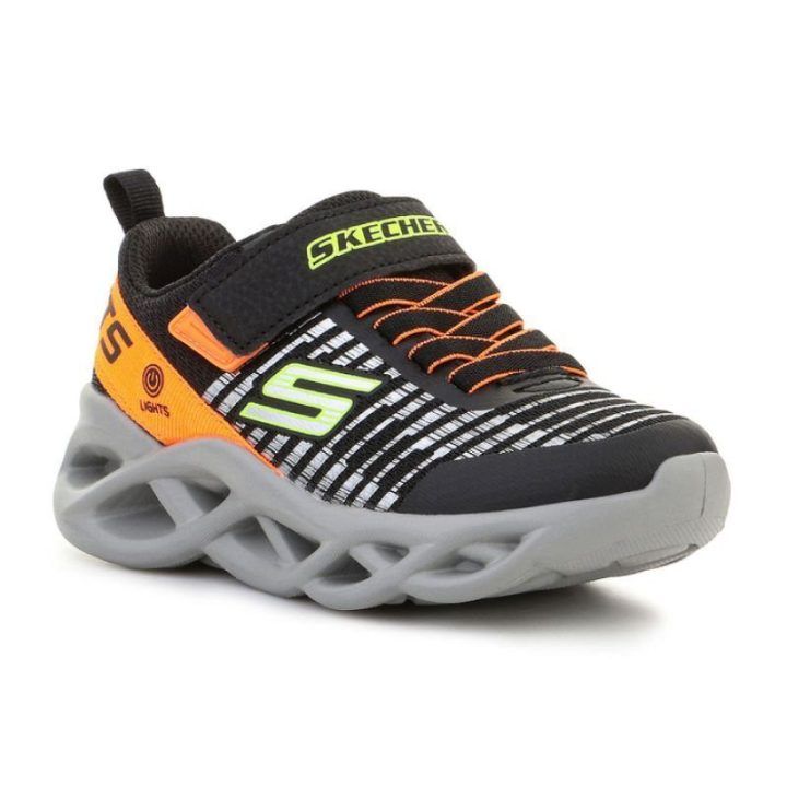 Vaikiški sportbačiai Skechers S Lights, juodi