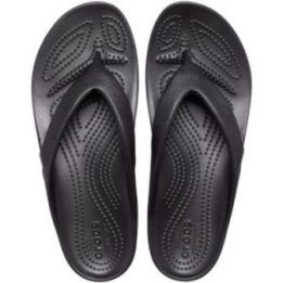 Moteriškos šlepetės per pirštą Crocs Kadee II Flip, juodos