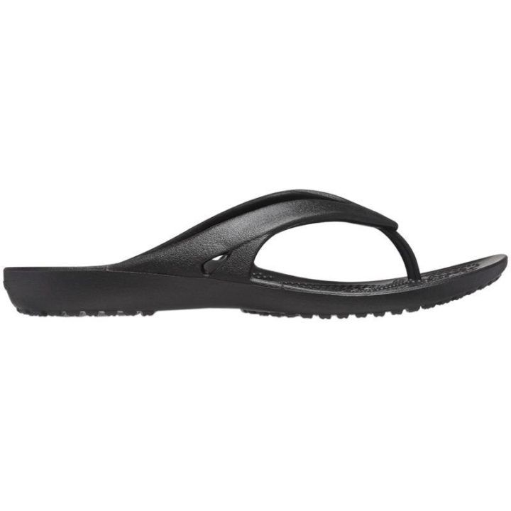 Moteriškos šlepetės per pirštą Crocs Kadee II Flip, juodos