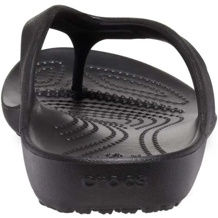 Moteriškos šlepetės per pirštą Crocs Kadee II Flip, juodos