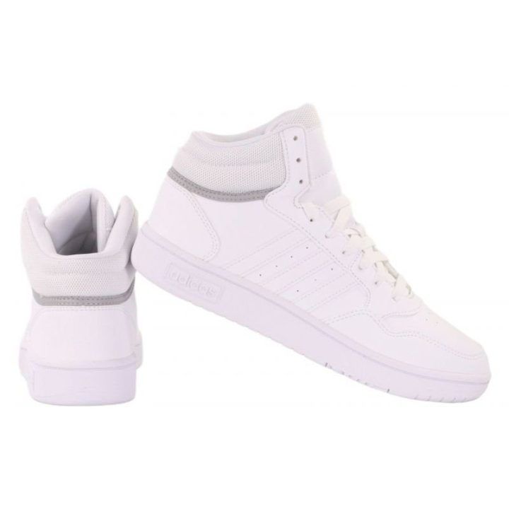 Vaikiški sportbačiai aukštu auliuku adidas Hoops Mid 3.0 GW0401, balti