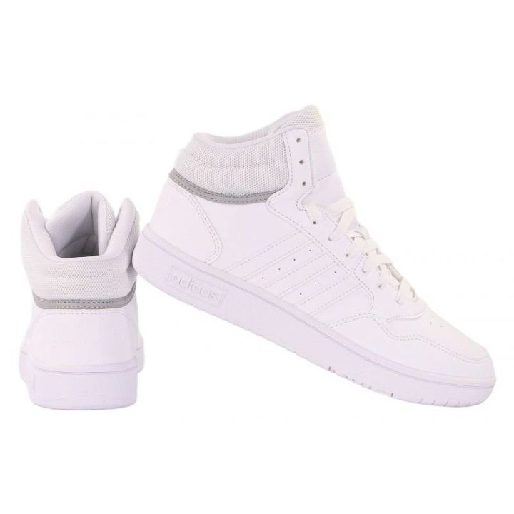 Vaikiški sportbačiai aukštu auliuku adidas Hoops Mid 3.0 GW0401, balti
