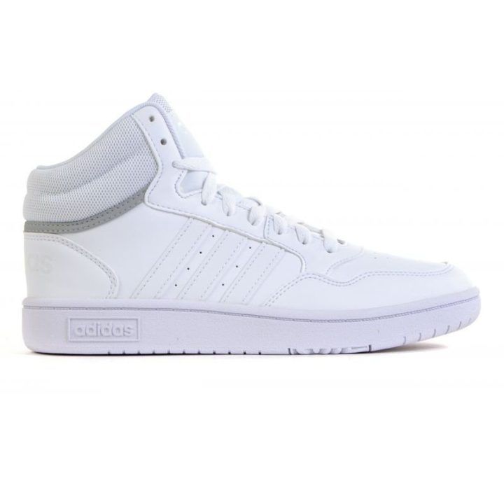 Vaikiški sportbačiai aukštu auliuku adidas Hoops Mid 3.0 GW0401, balti