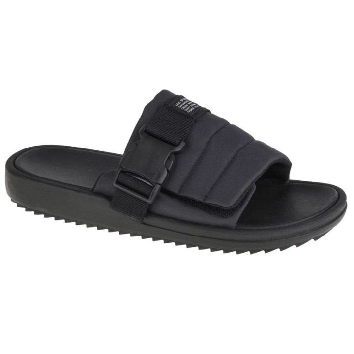 Moteriškos šlepetės su reguliuojamu pločiu Levi's Tahoma, juodos