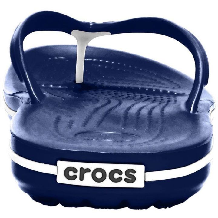 Moteriškos šlepetės per pirštą Crocs Crocband Flip, tamsiai mėlynos